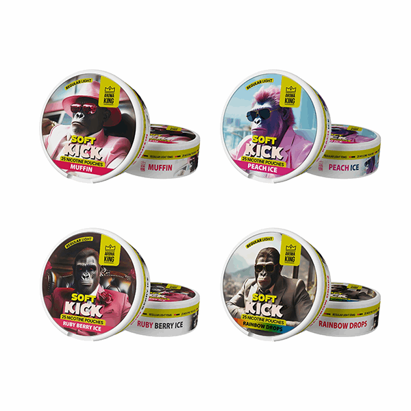 Aroma King Soft Kick 10mg Low Strength Nicotine Pouches