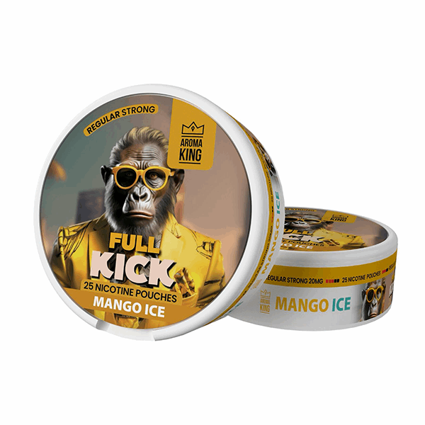 Aroma King Full Kick 20mg Medium Strength Nicotine Pouches