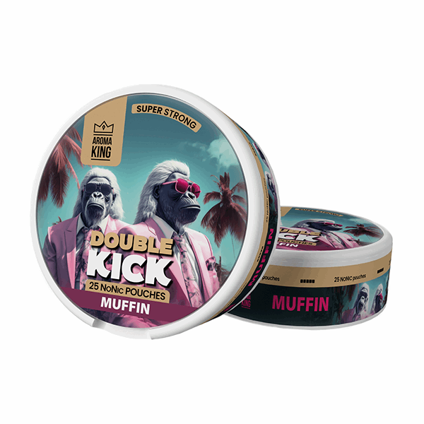 Aroma King Double Kick NoNic 50mg Extra Strong Nicotine Pouches