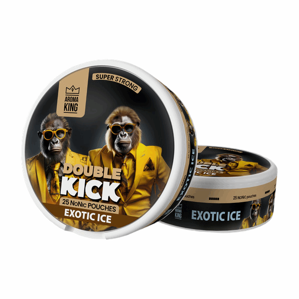 Aroma King Double Kick NoNic 50mg Extra Strong Nicotine Pouches