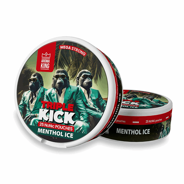 Aroma King Triple Kick NoNic 100mg Extra Strong Nicotine Pouches