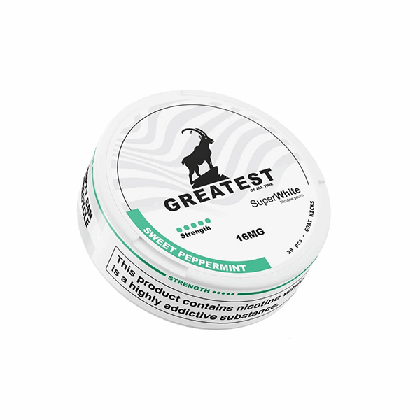 Greatest Sweet Peppermint 16mg Low Strength Nicotine Pouches